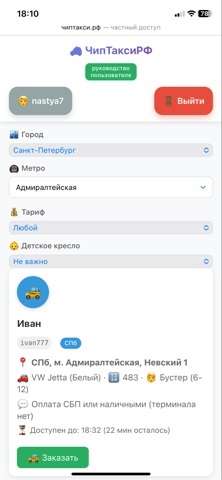 Список водителей